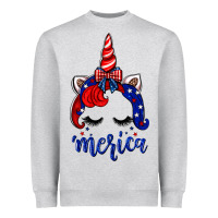 4th Of July Unicorn Heavyweight Sweatshirt | Teevron