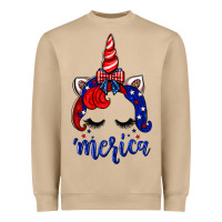 Mushroom 4th of July unicorn Heavyweight Sweatshirt - Neo Western