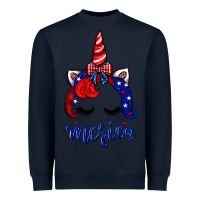 Navy 4th of July unicorn Heavyweight Sweatshirt - Neo Western