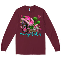 Burgundy cowgirl vibes with boots and gun Long Sleeve Tee - AdoDesignShop