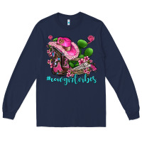 Navy cowgirl vibes with boots and gun Long Sleeve Tee - AdoDesignShop