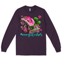 Plum cowgirl vibes with boots and gun Long Sleeve Tee - AdoDesignShop