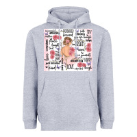 Heather Grey self care Heavyweight Hoodie - MaliasSmallBusiness