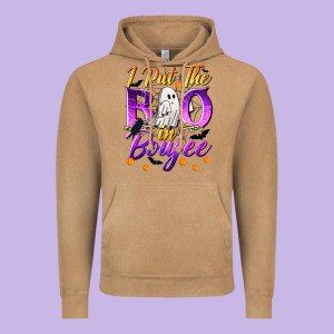 I Put The Boo In Boujee Vintage Hoodie Designed By Texasbilliewilder