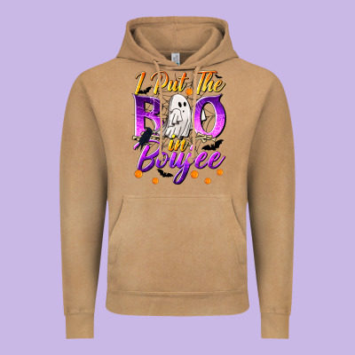 I Put The Boo In Boujee Vintage Hoodie Designed By Texasbilliewilder