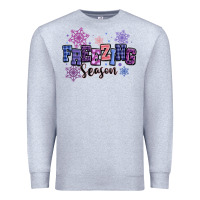 Heather Grey freezing season Premium Sweatshirt - MaliasSmallBusiness