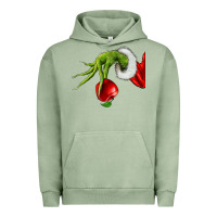 Pigment Oil Green Christmas Character Urban Hoodie - NancyCooperArtShop