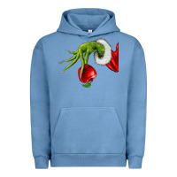 Pigment Pebble Blue Christmas Character Urban Hoodie - NancyCooperArtShop
