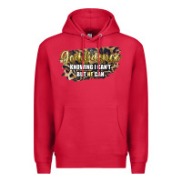 Cardinal god fidence knowing i can't but he can Premium Hoodie - Artiststas