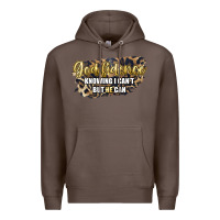Coffee god fidence knowing i can't but he can Premium Hoodie - Artiststas