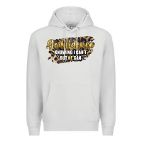 Dove Grey god fidence knowing i can't but he can Premium Hoodie - Artiststas