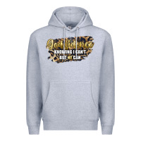 Heather Grey god fidence knowing i can't but he can Premium Hoodie - Artiststas