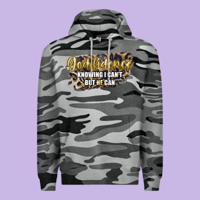 God Fidence Knowing I Can't But He Can Premium Hoodie Designed By Artiststas