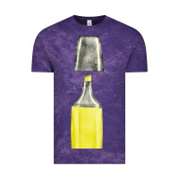 Cloud Purple yellow highlighter pen fa element Vintage Tee - FaDigitalArtStudio