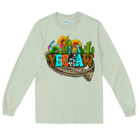 Matcha yeehaw and cactus with horseshoe Long Sleeve Tee - AdoDesignShop