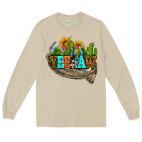 Mushroom yeehaw and cactus with horseshoe Long Sleeve Tee - AdoDesignShop