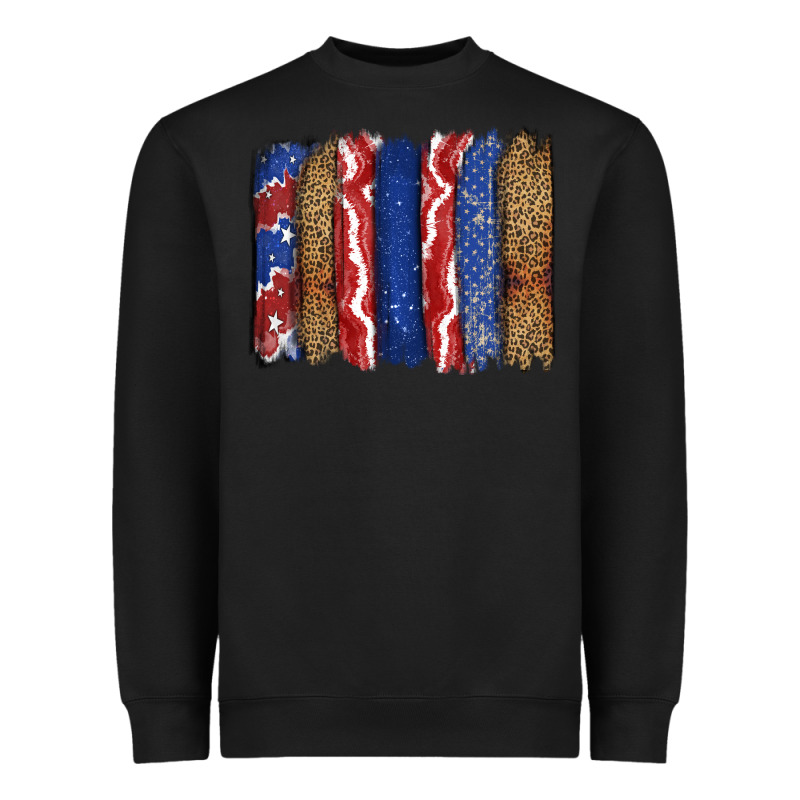 4th Of July Brushstroke Heavyweight Sweatshirt by CowGirlArtShop | Teevron