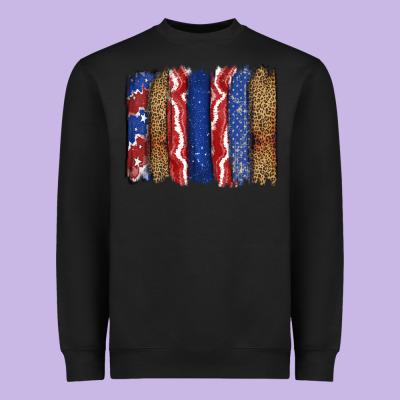 4th Of July Brushstroke Heavyweight Sweatshirt Designed By Cowgirlartshop