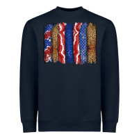 Navy 4th of July brushstroke Heavyweight Sweatshirt - CowGirlArtShop