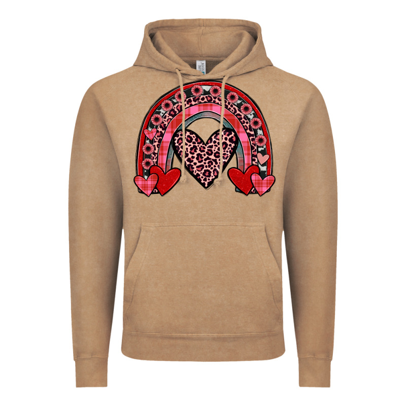 Valentines Heart Rainbow Vintage Hoodie by JahusDesignShop | Teevron
