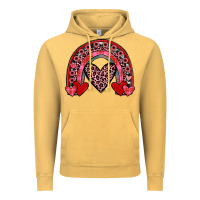 Vintage Mustard valentines heart rainbow Vintage Hoodie - JahusDesignShop