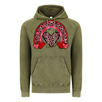 Vintage Olive valentines heart rainbow Vintage Hoodie - JahusDesignShop