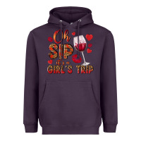 Plum oh sip its a girls trip Heavyweight Hoodie - NancyCooperArtShop