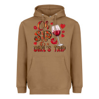 Toasted Coconut oh sip its a girls trip Heavyweight Hoodie - NancyCooperArtShop