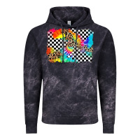Cloud Black race leopard tie dye background Vintage Hoodie - Zillion Design Studio