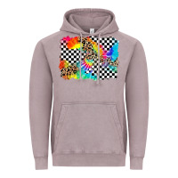 Vintage Zinc race leopard tie dye background Vintage Hoodie - Zillion Design Studio
