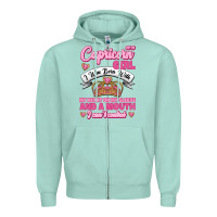 Seafoam As A Capricorn Girl I Was Born With My Heart On My Sleeve And A Mouth Zipper Hoodie - Jasminsmagicworld