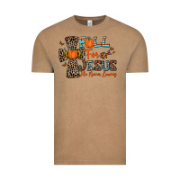 Vintage Coffee fall for jesus he never leaves Vintage Tee - CowhideDigitalArt