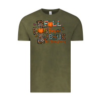 Vintage Olive fall for jesus he never leaves Vintage Tee - CowhideDigitalArt