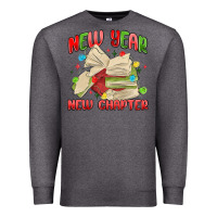 Charcoal Heather new year new chapter Premium Sweatshirt - MaliasSmallBusiness