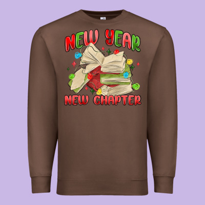 New Year New Chapter Premium Sweatshirt Designed By Maliassmallbusiness