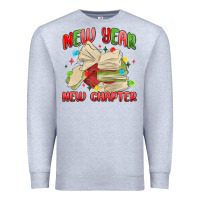 Heather Grey new year new chapter Premium Sweatshirt - MaliasSmallBusiness
