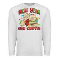 Oatmeal Heather new year new chapter Premium Sweatshirt - MaliasSmallBusiness