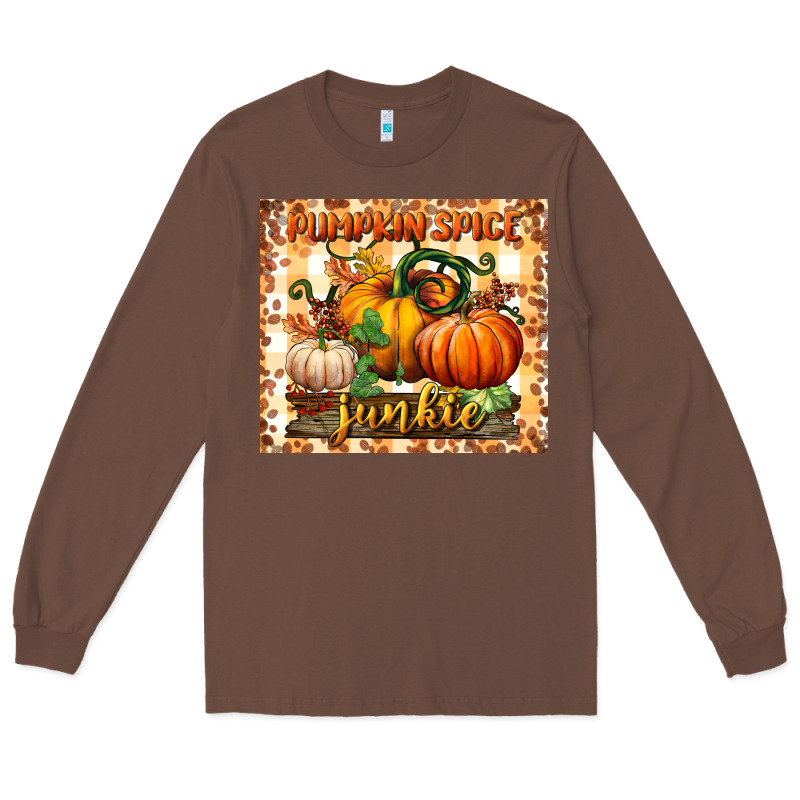 Pumpkin Spice Junkie Tumbler Long Sleeve Tee by BundleAndBundleShop | Teevron