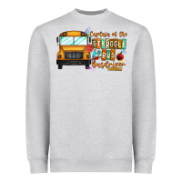 Heather Grey captain of struggle bus busdriver Heavyweight Sweatshirt - CowhideDigitalArt