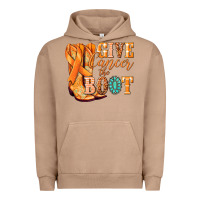Pigment Burro Give Cancer the boot Kidney Cancer orange ribbon Urban Hoodie - NancyCooperArtShop