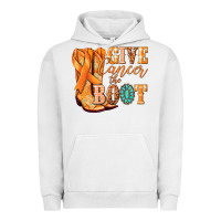 Pigment Lunar Rock Give Cancer the boot Kidney Cancer orange ribbon Urban Hoodie - NancyCooperArtShop