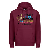 Burgundy it was a rough week but i didn t need bail money s Premium Hoodie - Artiststas