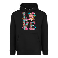Black love little cute cow Heavyweight Hoodie - NancyCooperArtShop