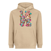 Mushroom love little cute cow Heavyweight Hoodie - NancyCooperArtShop