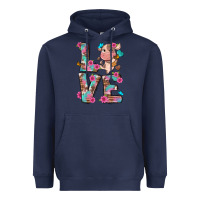 Navy love little cute cow Heavyweight Hoodie - NancyCooperArtShop