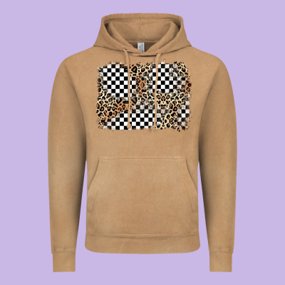 Race Leopard Background Vintage Hoodie Designed By Zillion Design Studio