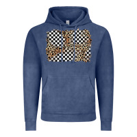 Vintage Denim race leopard background Vintage Hoodie - Zillion Design Studio