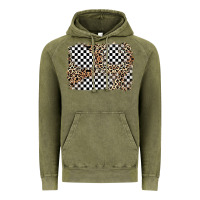Vintage Olive race leopard background Vintage Hoodie - Zillion Design Studio