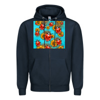 Navy Western Sunflowers Ladybug Zipper Hoodie - LillyAllenDesigns