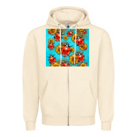 Sandshell Western Sunflowers Ladybug Zipper Hoodie - LillyAllenDesigns